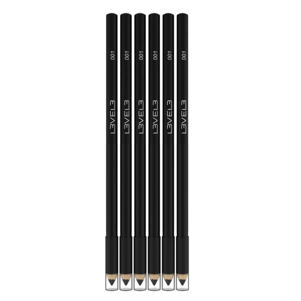 L3VEL3 - Zestaw Liner 6 szt. kredek - kolor czarny