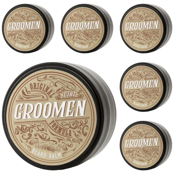 Groomen - Fire - Balsam do brody PAKIET 6x50g