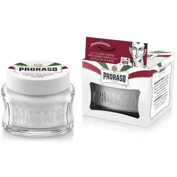 Proraso - Sensitive, linia Biała - Krem przed goleniem 100ml