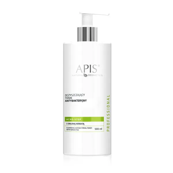 Apis - Acne-Stop - Oczyszczający tonik antybakteryjny z zieloną herbatą 500ml