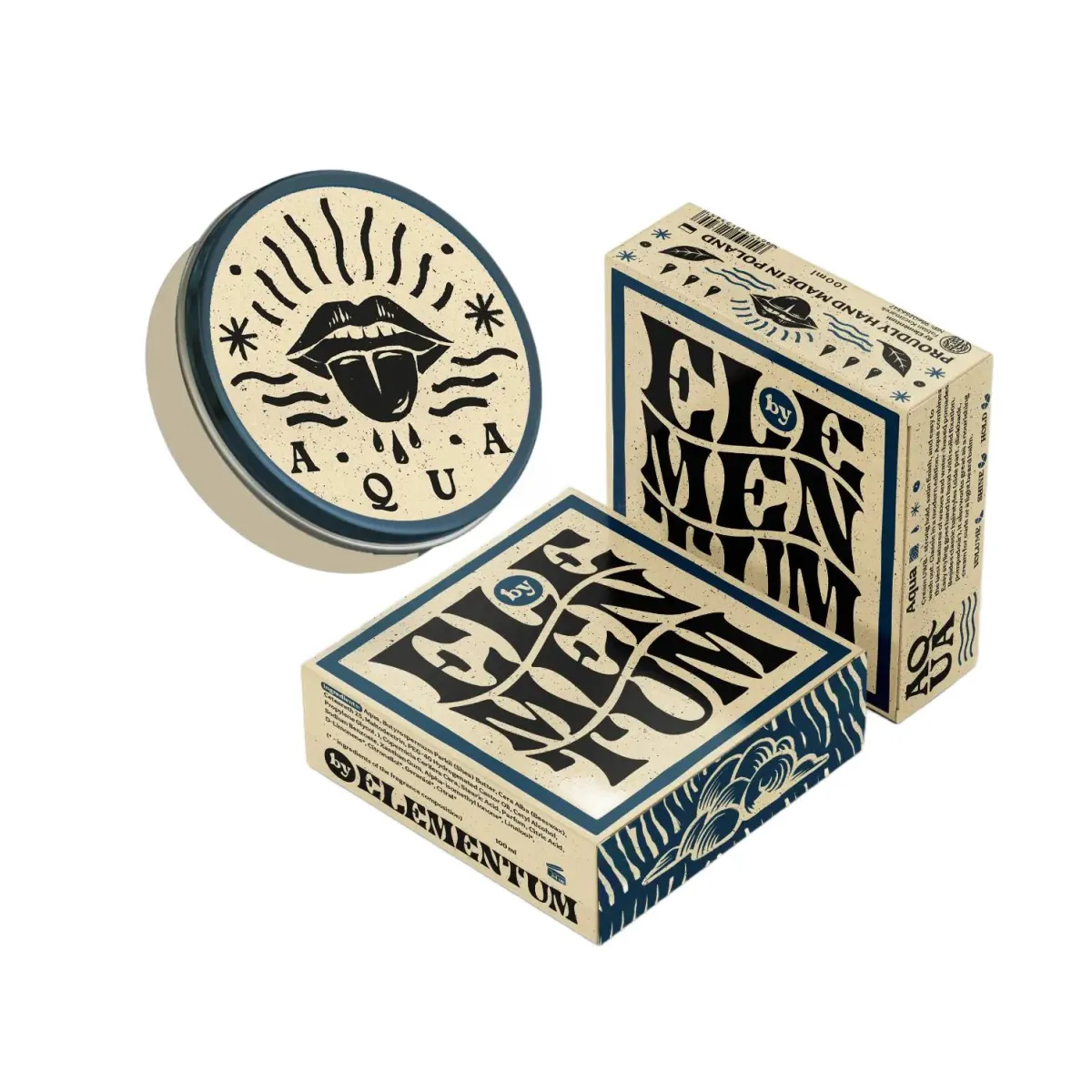 By Elementum - Aqua Unorthodox Water Based Pomade - Krem do stylizacji włosów o mocnym chwycie 100ml