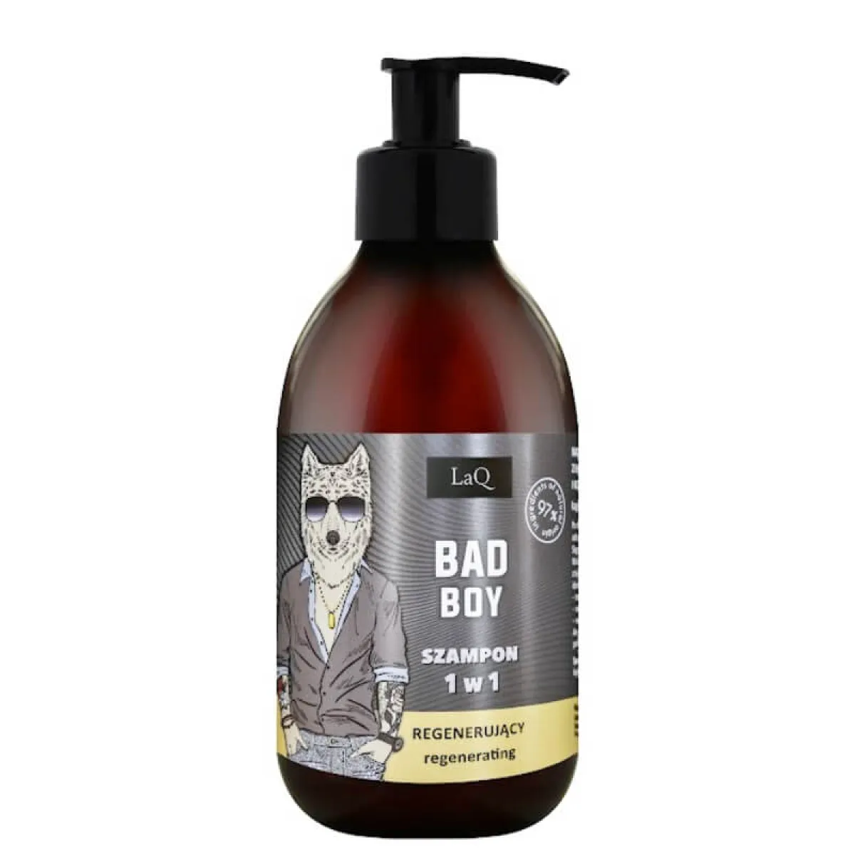 LaQ - Bad Boy - 8w1 Żel Pod Prysznic Czarny Mat 500ml