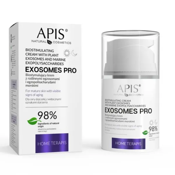 APIS - HOME TERAPIS Biostymulujący krem z roślinnymi egzosomami i egzopolisacharydami morskimi 50ml