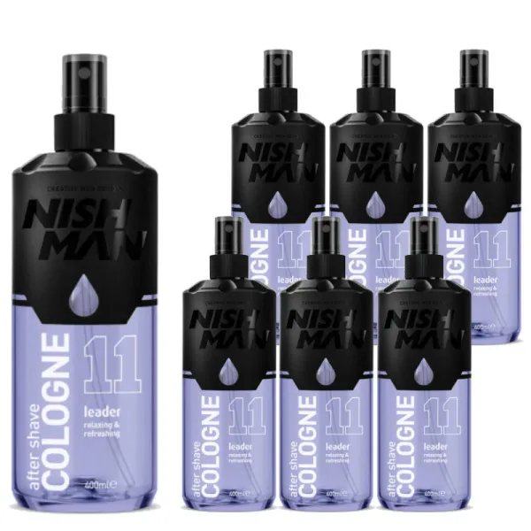 Nishman - 11 Leader - Aftershave, Woda po goleniu 400ml PAKIET 6+1