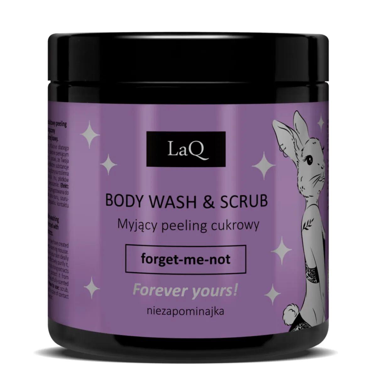 LaQ - Peeling cukrowy myjący NIEZAPOMINAJKA 220g