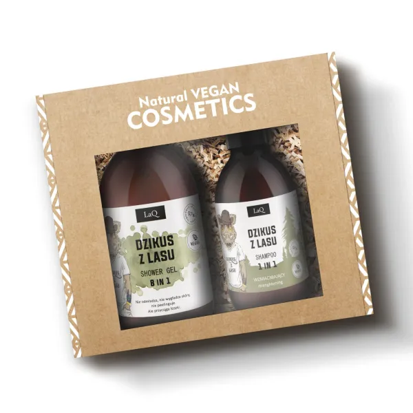 LaQ - Dzikus z lasu - Żel pod prysznic 500ml  i Szampon do włosów 300ml - Zestaw