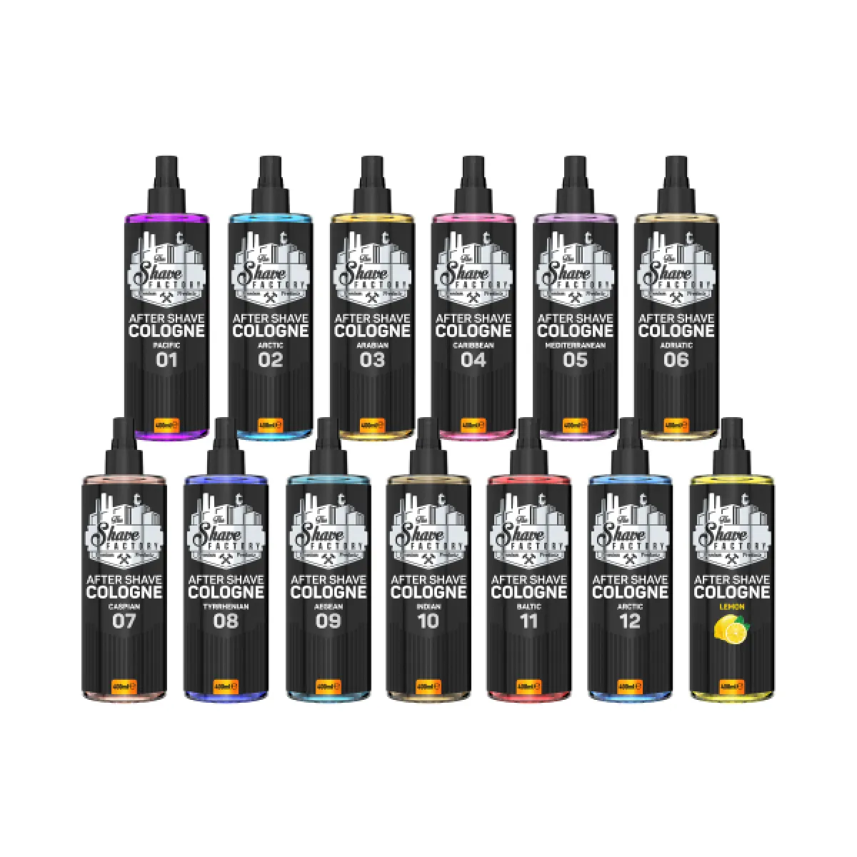 The Shave Factory - Mediterranean 05 After Shave Cologne Spray - Perfumowana Woda Kolońska po Goleniu 400ml