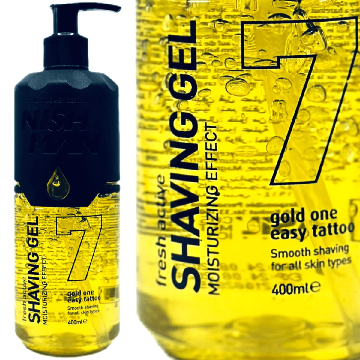 Nishman - 07 Gold One Shaving Gel - Żel do precyzyjnego golenia 400ml