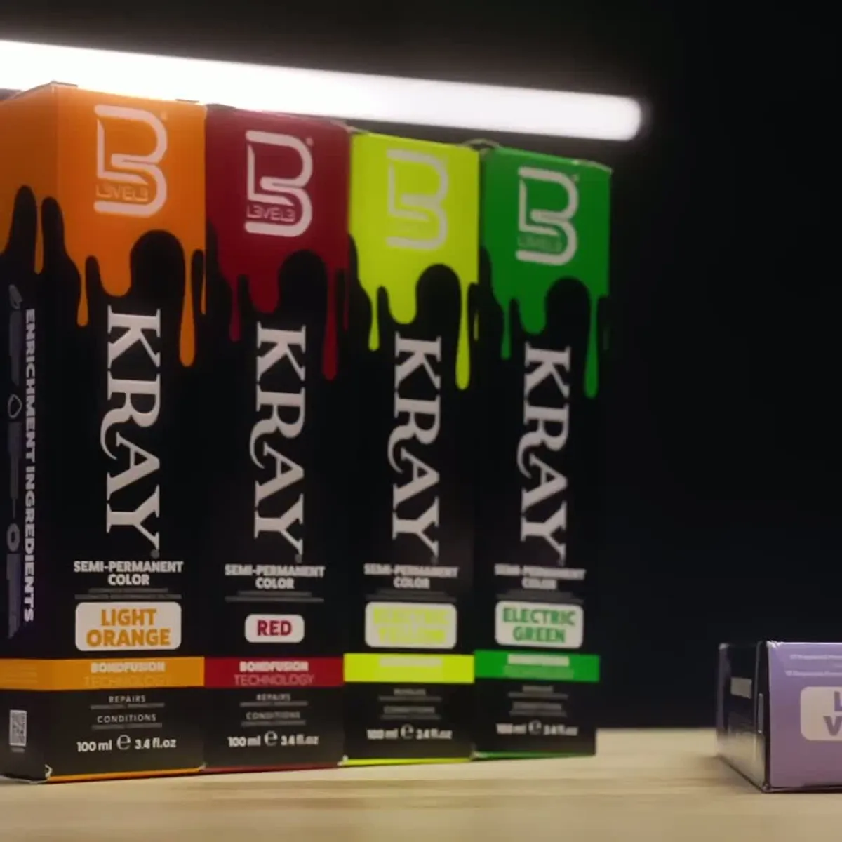 L3VEL3 - Kray Color Electric Green - Półtrwała farba w kolorze zielonym 100ml