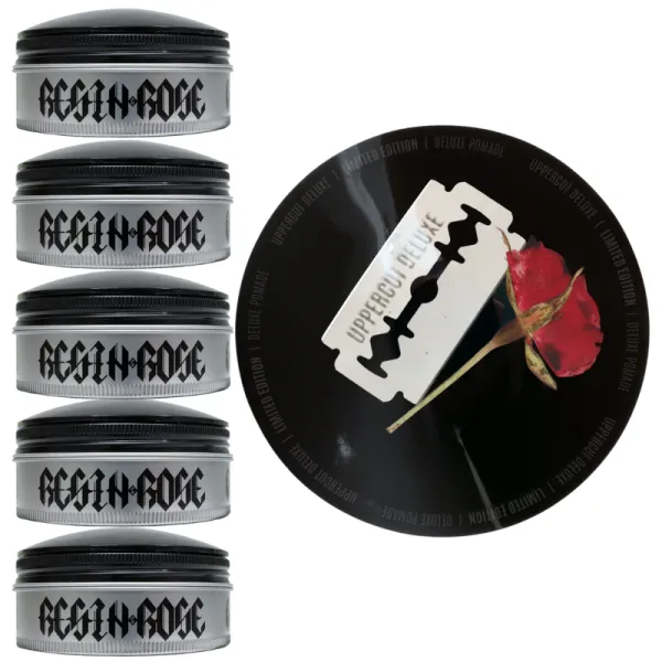 Uppercut Deluxe - Resin & Rose Deluxe Pomade - Pomada do włosów PAKIET 6x100g