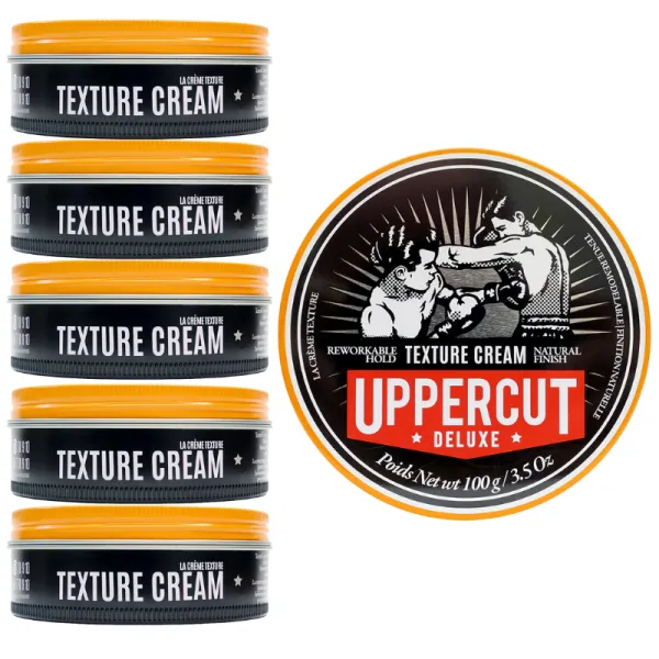 Uppercut Deluxe - Texture Cream - Krem do stylizacji włosów PAKIET 6x100g