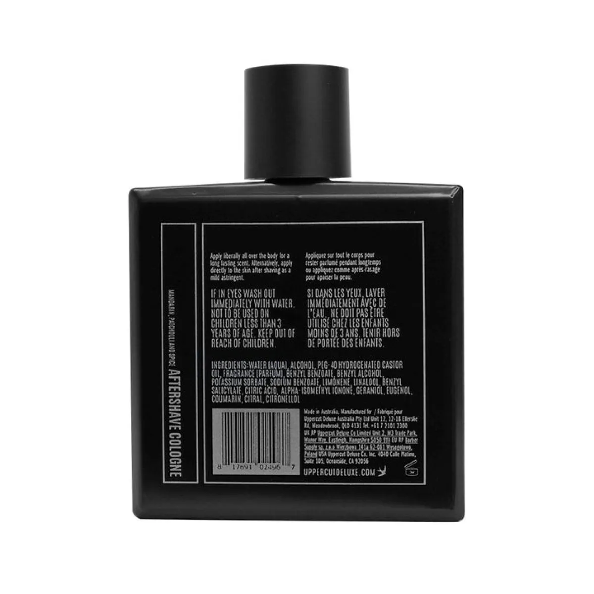Uppercut Deluxe - Aftershave Cologne - Woda kolońska po goleniu 100ml