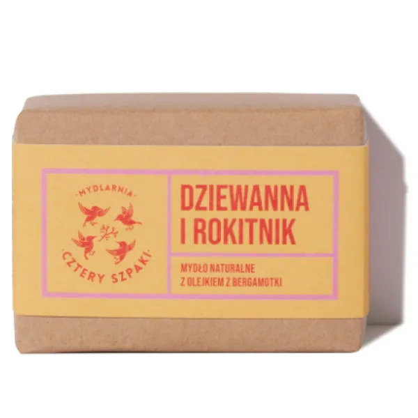 Cztery Szpaki - Dziewanna i Rokitnik - Naturalne mydło w kostce 110g