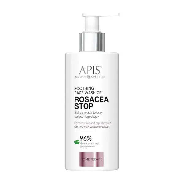 Apis - Rosacea Stop - Kojąco Łagodzący Żel Do Mycia Twarzy 300ml