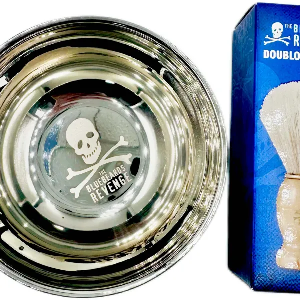 The Bluebeards Revenge - Pędzel do Golenia + Nierdzewna Miska do Golenia