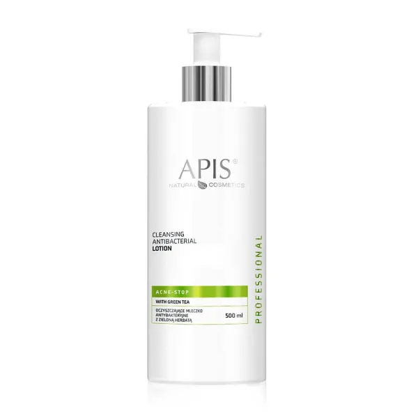 Apis - Acne-Stop - Oczyszczające mleczko Antybakteryjne z Zieloną Herbatą 500ml